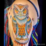 Фото пример рисунка тату сова 13,12,2021 - №216 - Owl Tattoo - tatufoto.com