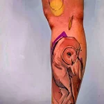Фото пример рисунка тату сова 13,12,2021 - №219 - Owl Tattoo - tatufoto.com