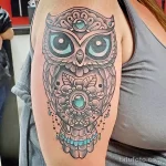 Фото пример рисунка тату сова 13,12,2021 - №223 - Owl Tattoo - tatufoto.com