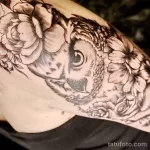 Фото пример рисунка тату сова 13,12,2021 - №241 - Owl Tattoo - tatufoto.com