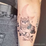 Фото пример рисунка тату сова 13,12,2021 - №249 - Owl Tattoo - tatufoto.com