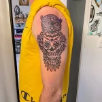 Фото пример рисунка тату сова 13,12,2021 - №264 - Owl Tattoo - tatufoto.com