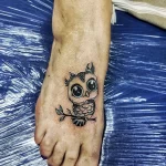 Фото пример рисунка тату сова 13,12,2021 - №267 - Owl Tattoo - tatufoto.com