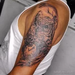 Фото пример рисунка тату сова 13,12,2021 - №274 - Owl Tattoo - tatufoto.com