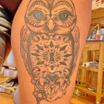 Фото пример рисунка тату сова 13,12,2021 - №278 - Owl Tattoo - tatufoto.com