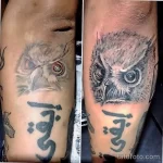 Фото пример рисунка тату сова 13,12,2021 - №292 - Owl Tattoo - tatufoto.com