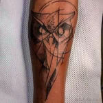 Фото пример рисунка тату сова 13,12,2021 - №298 - Owl Tattoo - tatufoto.com