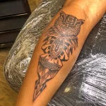 Фото пример рисунка тату сова 13,12,2021 - №305 - Owl Tattoo - tatufoto.com