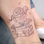 Фото пример рисунка тату сова 13,12,2021 - №314 - Owl Tattoo - tatufoto.com