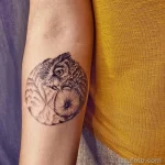 Фото пример рисунка тату сова 13,12,2021 - №318 - Owl Tattoo - tatufoto.com