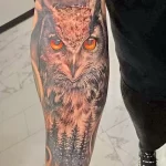Фото пример рисунка тату сова 13,12,2021 - №320 - Owl Tattoo - tatufoto.com