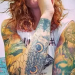 Фото пример рисунка тату сова 13,12,2021 - №335 - Owl Tattoo - tatufoto.com