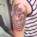 Фото пример рисунка тату сова 13,12,2021 - №336 - Owl Tattoo - tatufoto.com