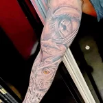 Фото пример рисунка тату сова 13,12,2021 - №348 - Owl Tattoo - tatufoto.com