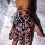 Фото пример рисунка тату сова 13,12,2021 - №351 - Owl Tattoo - tatufoto.com