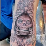 Фото пример рисунка тату сова 13,12,2021 - №354 - Owl Tattoo - tatufoto.com