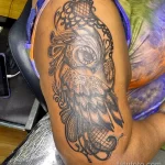 Фото пример рисунка тату сова 13,12,2021 - №356 - Owl Tattoo - tatufoto.com