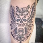 Фото пример рисунка тату сова 13,12,2021 - №357 - Owl Tattoo - tatufoto.com