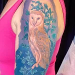 Фото пример рисунка тату сова 13,12,2021 - №358 - Owl Tattoo - tatufoto.com