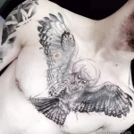 Фото пример рисунка тату сова 13,12,2021 - №363 - Owl Tattoo - tatufoto.com