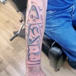 Фото рисунка арабской тату 18.12.2021 №0042 - tattoo in arabic - tatufoto.com