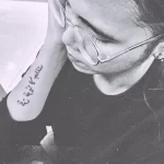 Фото рисунка арабской тату 18.12.2021 №0166 - tattoo in arabic - tatufoto.com