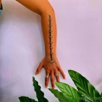 Фото рисунка арабской тату 18.12.2021 №0193 - tattoo in arabic - tatufoto.com