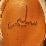 Фото рисунка арабской тату 18.12.2021 №0253 - tattoo in arabic - tatufoto.com