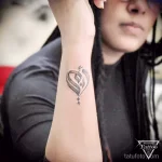 Фото рисунка арабской тату 18.12.2021 №0337 - tattoo in arabic - tatufoto.com