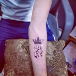 Фото рисунка арабской тату 18.12.2021 №0339 - tattoo in arabic - tatufoto.com