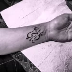Фото рисунка арабской тату 18.12.2021 №0344 - tattoo in arabic - tatufoto.com