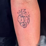 Фото рисунка арабской тату 18.12.2021 №0402 - tattoo in arabic - tatufoto.com