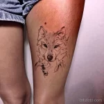 Фото рисунка тату волк денская 16.12.2021 №0011 - Wolf tattoo - tatufoto.com