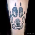 Фото рисунка тату волк на руке 16.12.2021 №0057 - Wolf tattoo - tatufoto.com