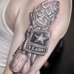 Фото тату военных, солдат и воинов 19.12.2021 №0060 - Tattoos of military - tatufoto.com