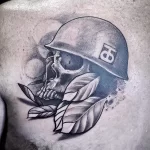 Фото тату военных, солдат и воинов 19.12.2021 №0061 - Tattoos of military - tatufoto.com