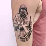 Фото тату военных, солдат и воинов 19.12.2021 №0070 - Tattoos of military - tatufoto.com