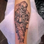 Фото тату военных, солдат и воинов 19.12.2021 №0268 - Tattoos of military - tatufoto.com