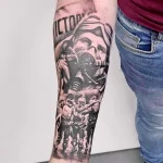 Фото тату военных, солдат и воинов 19.12.2021 №0351 - Tattoos of military - tatufoto.com