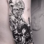 Фото тату военных, солдат и воинов 19.12.2021 №0367 - Tattoos of military - tatufoto.com