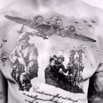 Фото тату военных, солдат и воинов 19.12.2021 №0489 - Tattoos of military - tatufoto.com