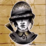 Фото тату военных, солдат и воинов 19.12.2021 №0504 - Tattoos of military - tatufoto.com