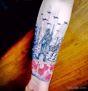 Фото тату военных, солдат и воинов 19.12.2021 №0520 - Tattoos of military - tatufoto.com