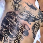 Фото тату военных, солдат и воинов 19.12.2021 №0740 - Tattoos of military - tatufoto.com