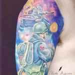 Фото тату военных, солдат и воинов 19.12.2021 №0765 - Tattoos of military - tatufoto.com