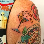Фото тату коктейль (напиток) 31.12.2021 №1063 - cocktail tattoo - tatufoto.com