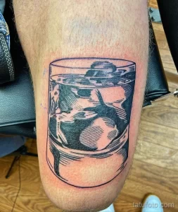 Фото тату коктейль (напиток) 31.12.2021 №1064 - cocktail tattoo - tatufoto.com