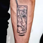 Фото тату коктейль (напиток) 31.12.2021 №1067 - cocktail tattoo - tatufoto.com