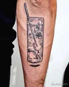 Фото тату коктейль (напиток) 31.12.2021 №1067 - cocktail tattoo - tatufoto.com