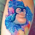 Фото тату пингвин 06,12,2021 - №003 - penguin tattoo - tatufoto.com